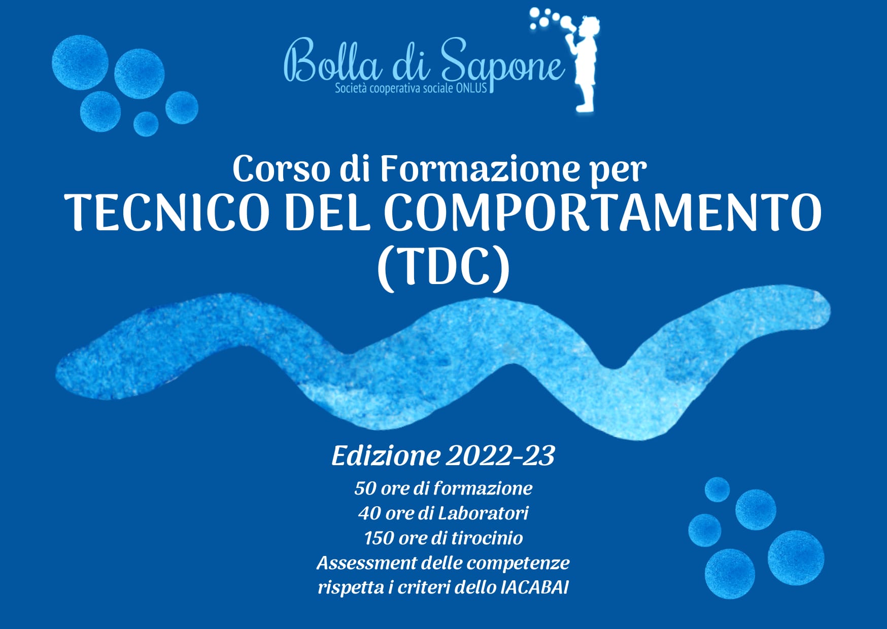 CORSO DI FORMAZIONE PER "TECNICO DEL COMPORTAMENTO (TDC)" - edizione 2022